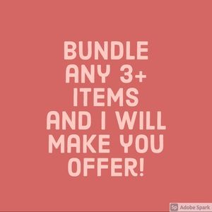 Bundle any 3 items and I will make you an offer!